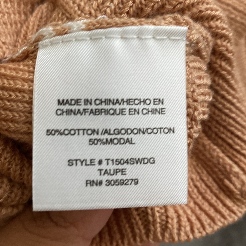 Thread & Supply Tan Ribbed Crop Tank Top - Picture 4 of 4